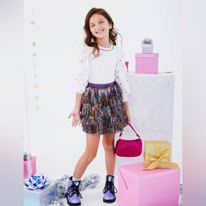 Lola + The Boys SHIMMER TINSEL PARTY SKIRT
